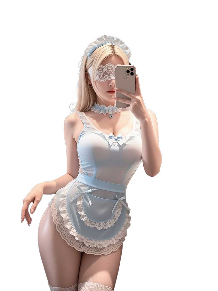 Lace Teddy Lingerie - Jimiko, body de encaje azul y
